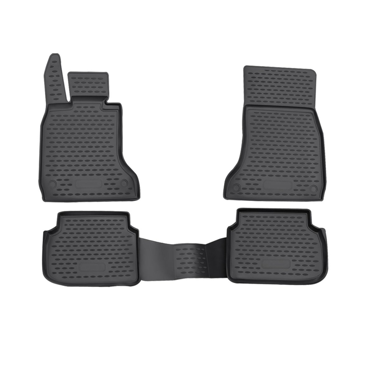 BMW 7 Series Floor Mats - Omac - Rubber TPE 4 Pcs - Black - '09-'15